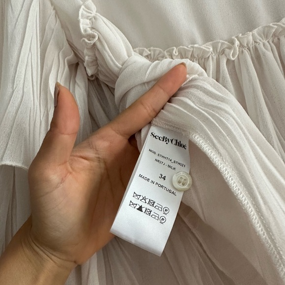 See By Chloe Blouse - Milk Color Size 34 (XS/S) - Picture 3 of 3